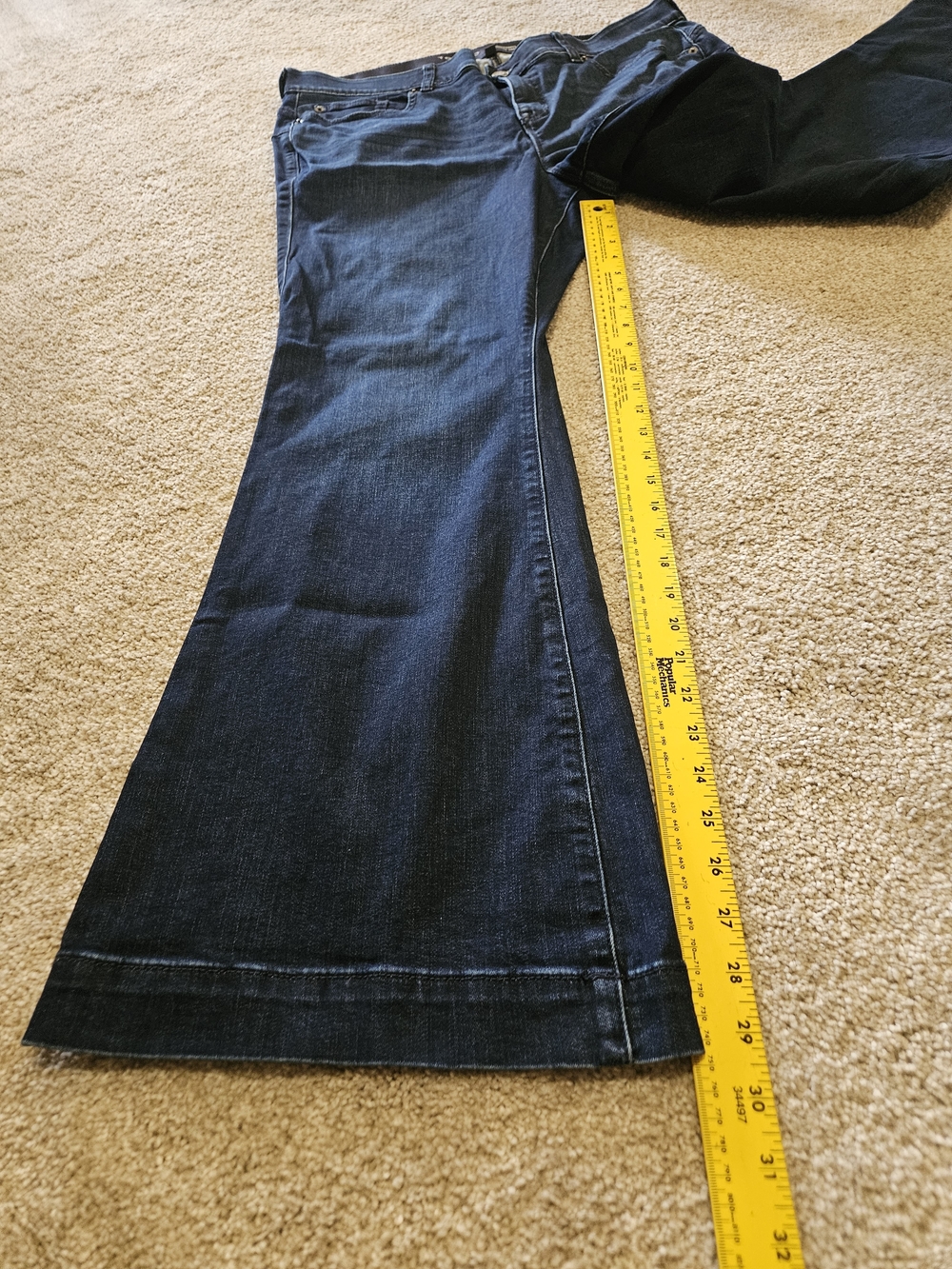Torrid Dark Black/Blue Flared Jeans Sz. 20R - Picture 6 of 9